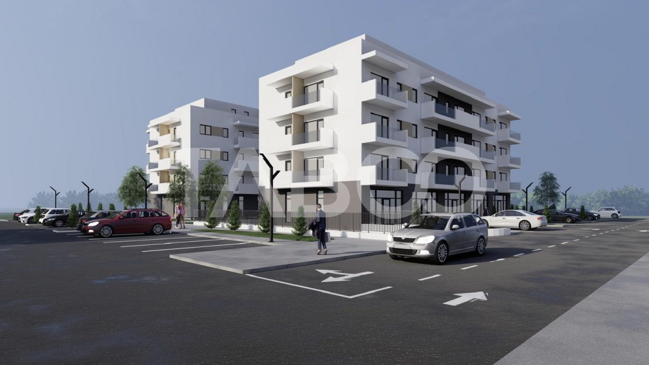 Apartament 2  camere  54 mpu cu loc de parcare inclus  2 balcoane 