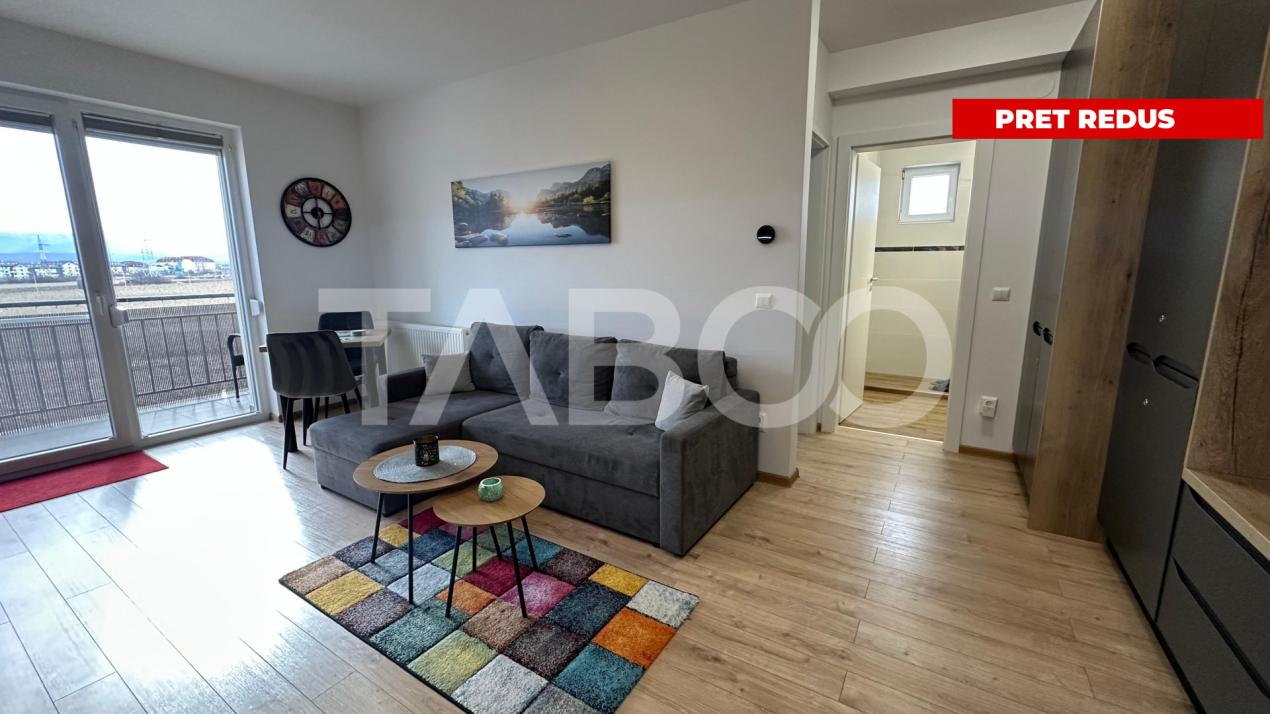 Apartament 2 camere bloc cu lift balcon loc de parcare Turnisor Sibiu