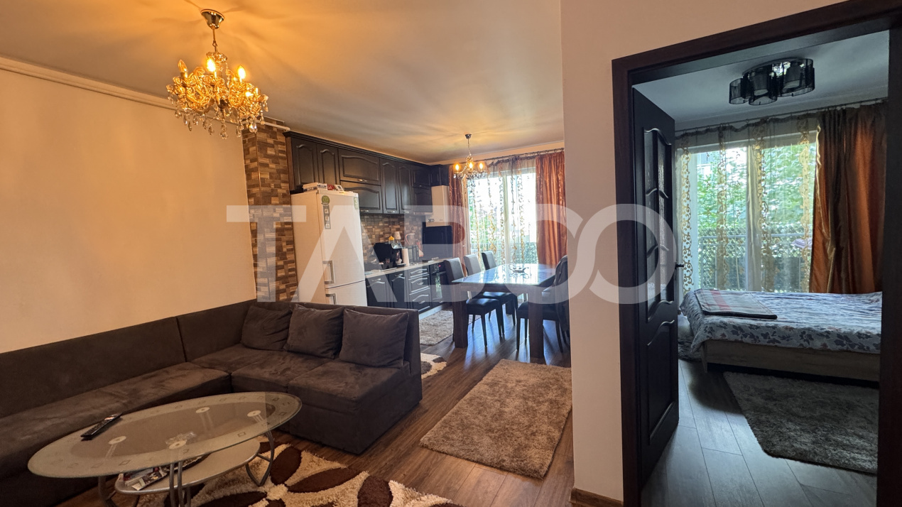 Apartament 2 camere de inchiriat 40mp mobilat utilat Lupeni Sibiu