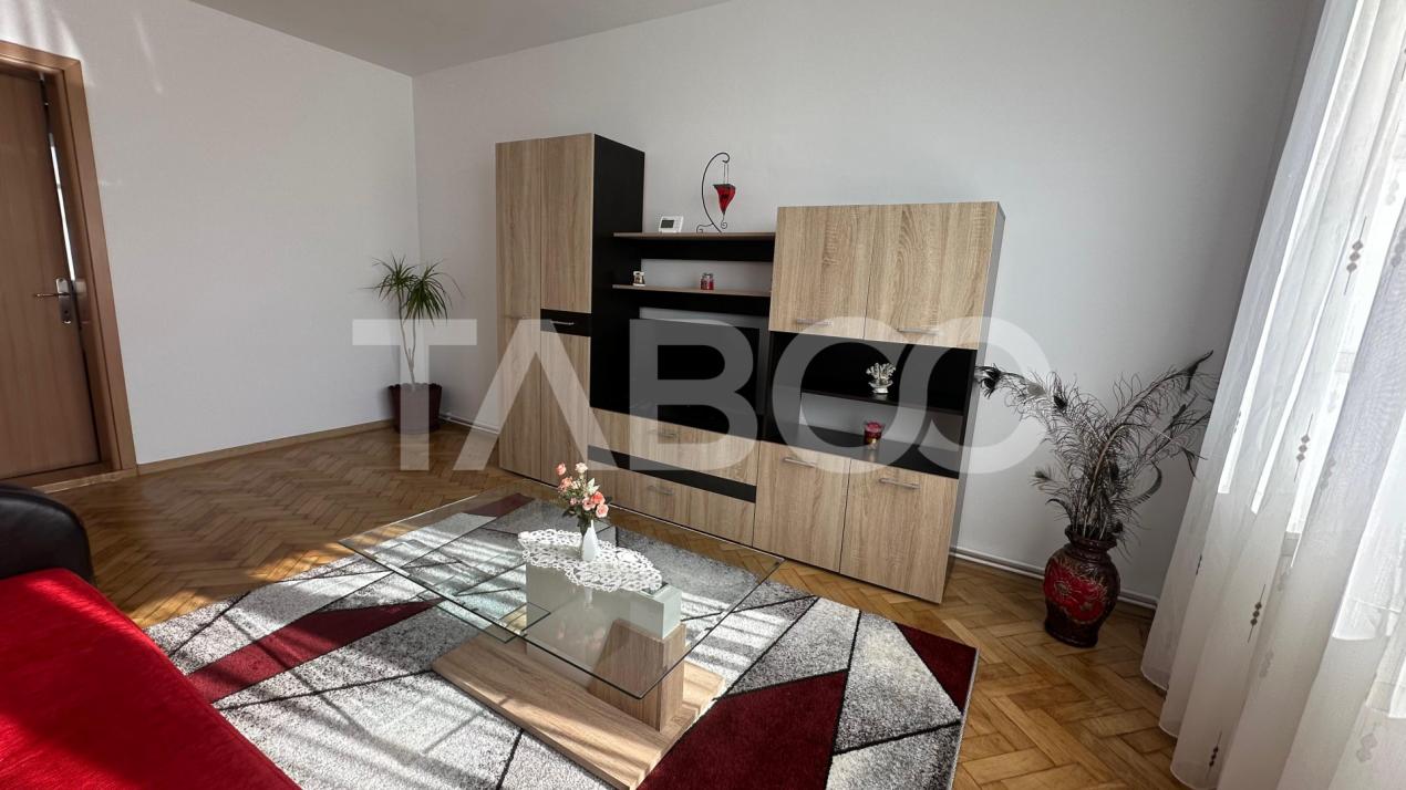 Apartament 2 camere de inchiriat 54 mpu balcon zona Terezian Sibiu