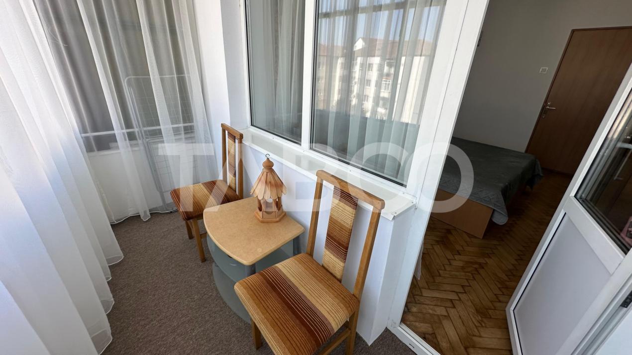 Apartament 2 camere de inchiriat 54 mpu balcon zona Terezian Sibiu