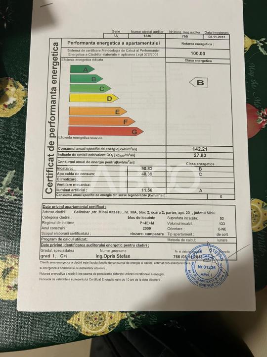 Apartament 2 camere de vanzare decomandat 54 mpu zona Brana Selimbar