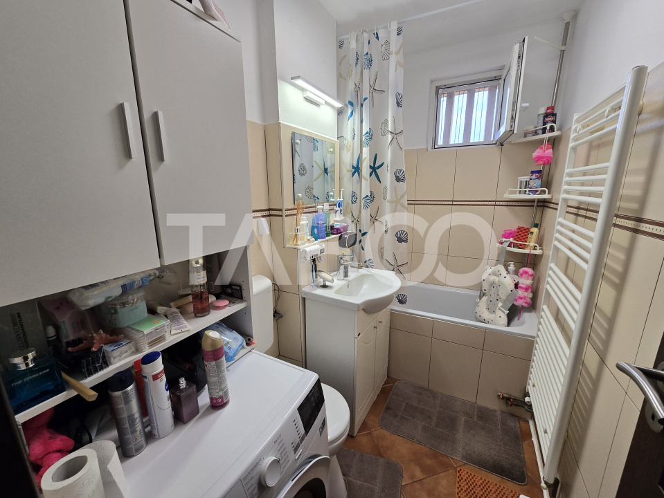 Apartament 2 camere de vanzare mobilat cu balcon in Terezian Sibiu