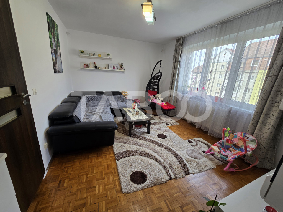 Apartament 2 camere de vanzare mobilat cu balcon in Terezian Sibiu in Sibiu - Aleea Petuniei