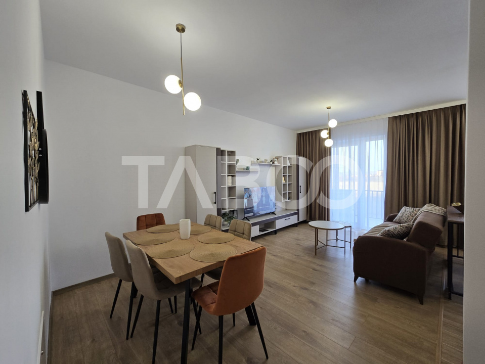 Apartament 2 camere modern mobilat utilat 57mp Valleta Park Sibiu