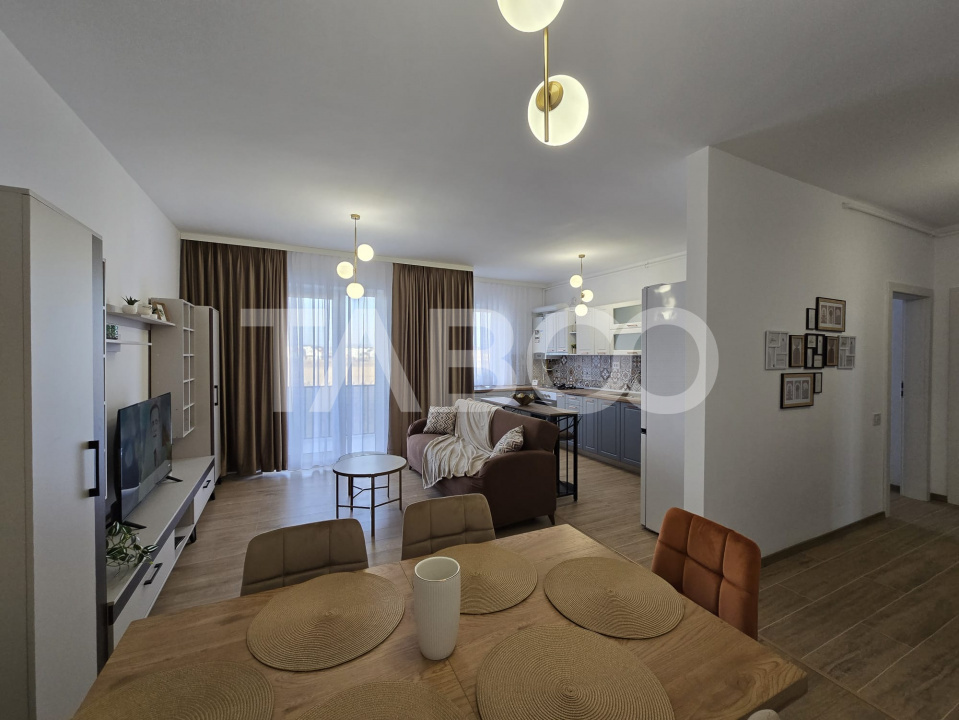 Apartament 2 camere modern mobilat utilat 57mp Valleta Park Sibiu