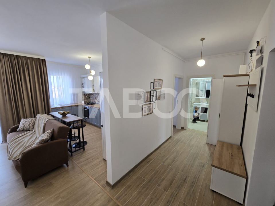 Apartament 2 camere modern mobilat utilat 57mp Valleta Park Sibiu