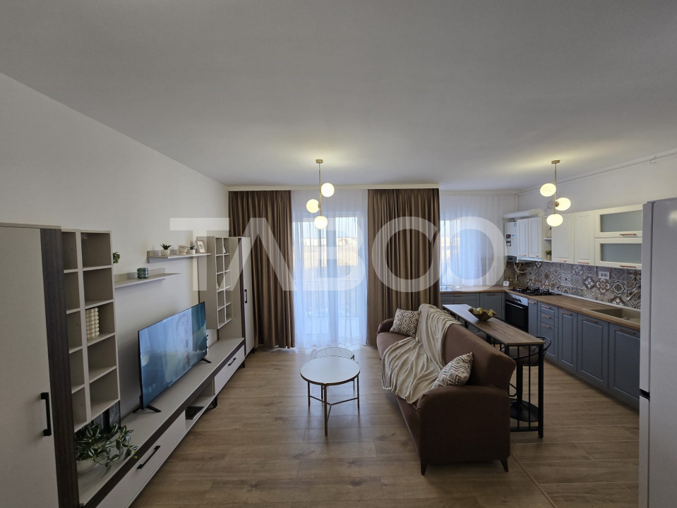 Apartament 2 camere modern mobilat utilat 57mp Valleta Park Sibiu