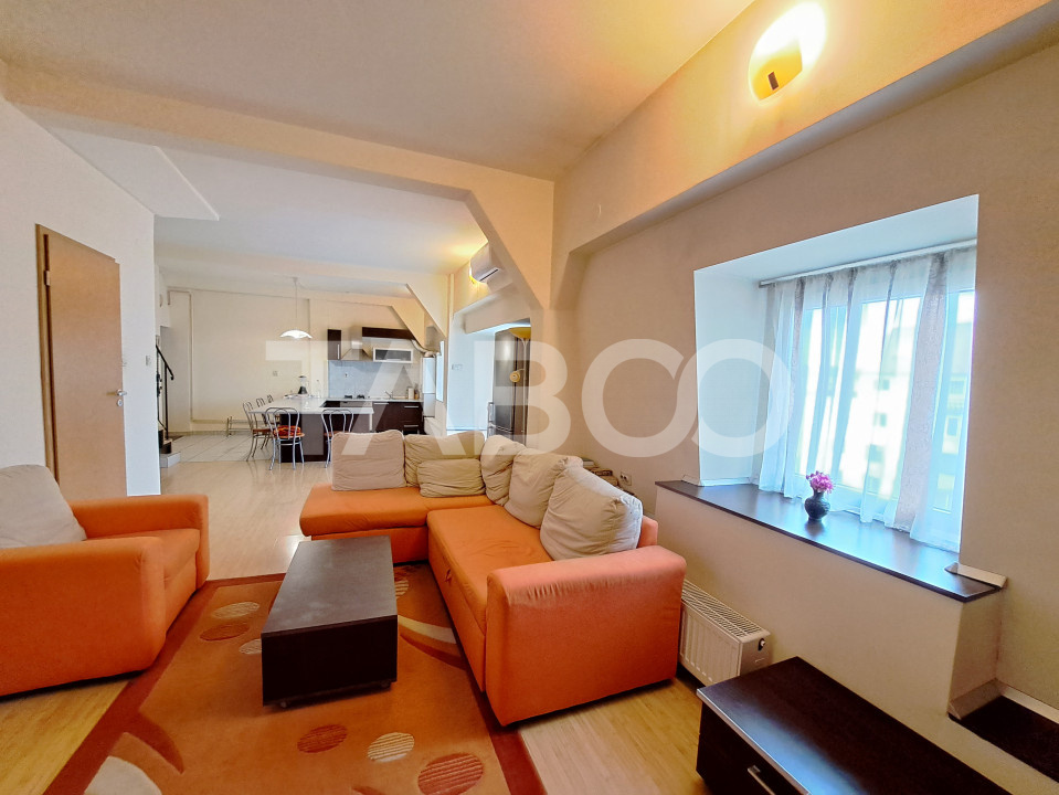 Apartament 3 camere 2 bai 80 mp utili mobilat si utilat zona Terezian
