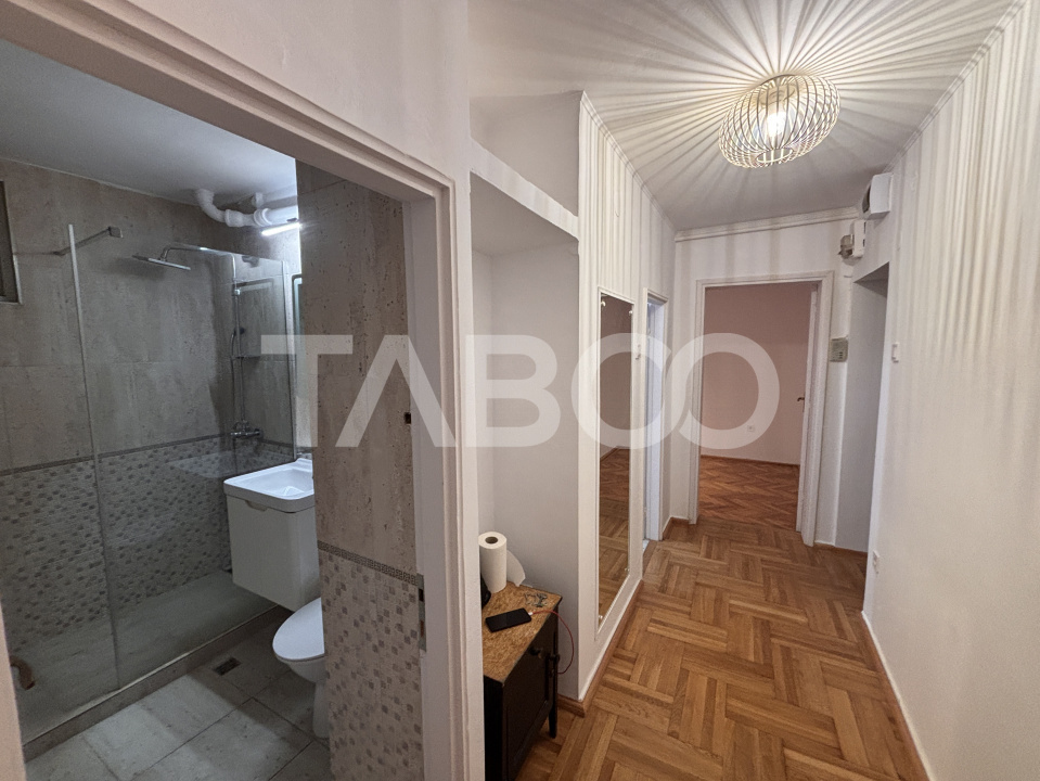 Apartament 3 camere 54mpu etaj 1 balcon zona Centrala Sibiu