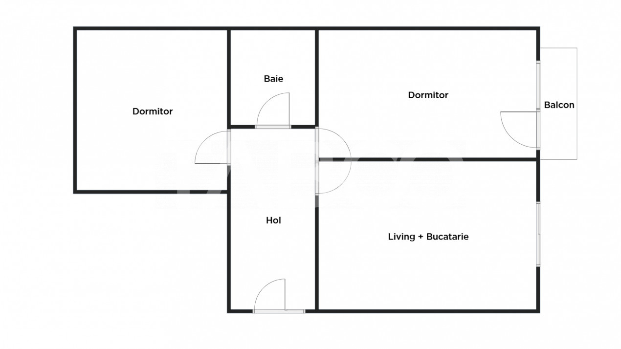 Apartament 3 camere 63 mp - geam la baie balcon - etaj 1 - parcare