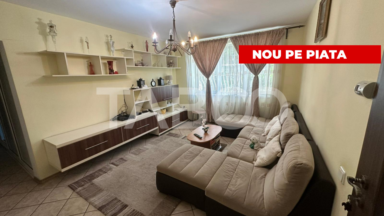 Apartament 3 camere cu balcon mobilat utilat zona Rahovei Sibiu in Sibiu - Rahovei