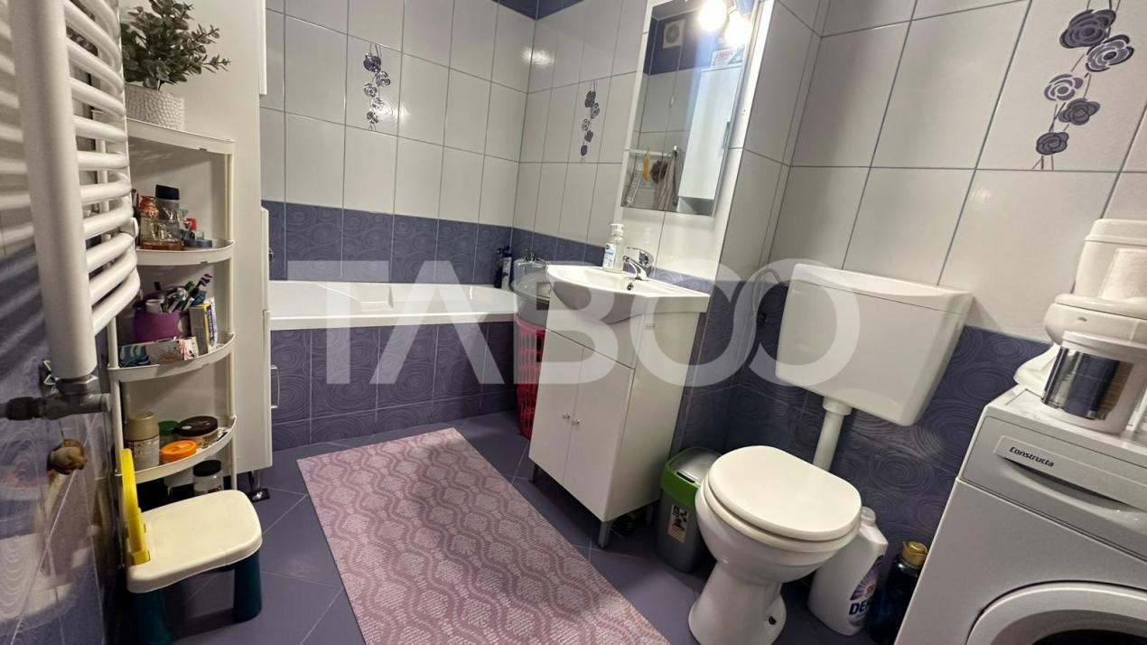 Apartament 3 camere de vanzare 3 camere mobilat utilat Selimbar Sibiu 