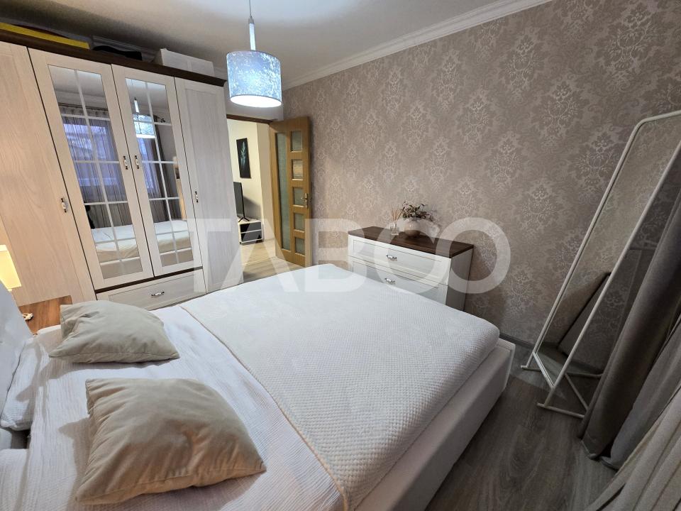 Apartament 3 camere de vanzare decomandat mobilat utilat Tilisca Sibiu