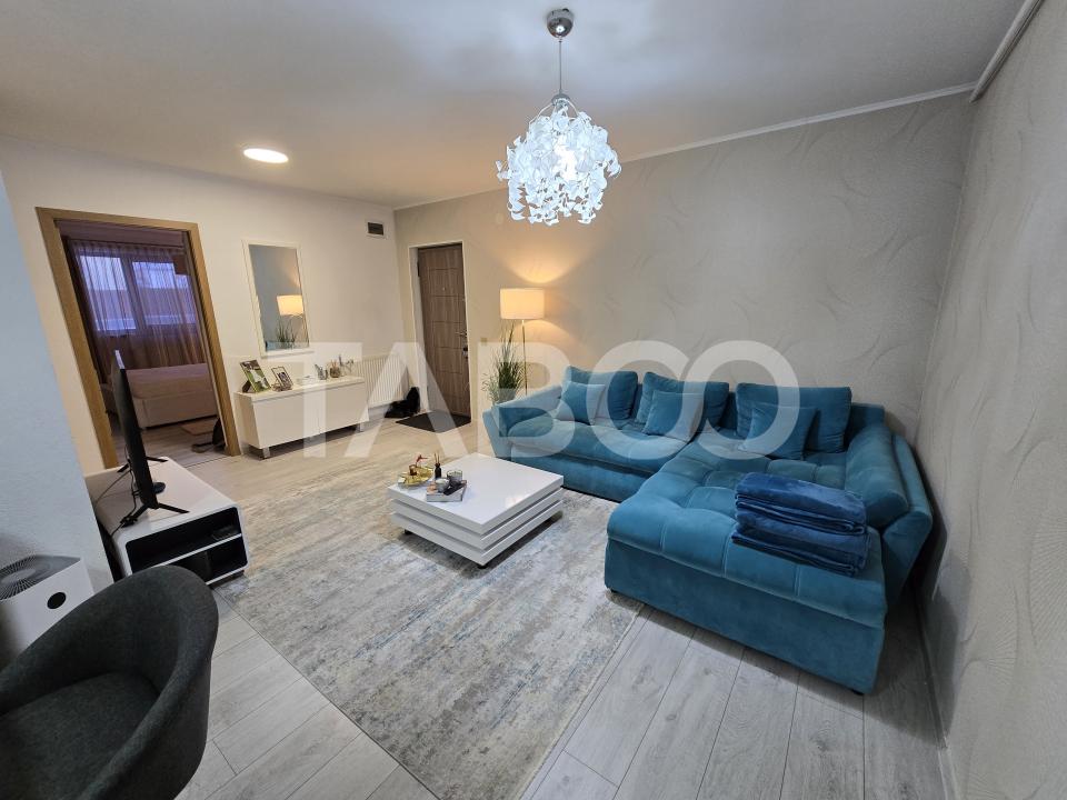 Apartament 3 camere de vanzare decomandat mobilat utilat Tilisca Sibiu