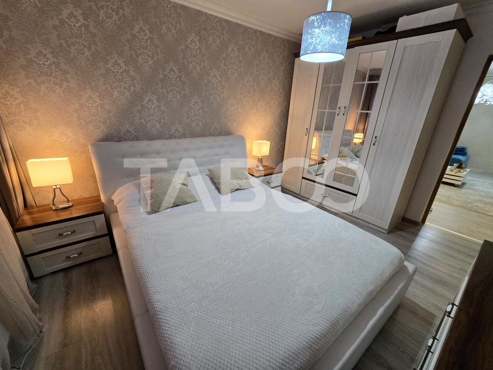 Apartament 3 camere de vanzare decomandat mobilat utilat Tilisca Sibiu