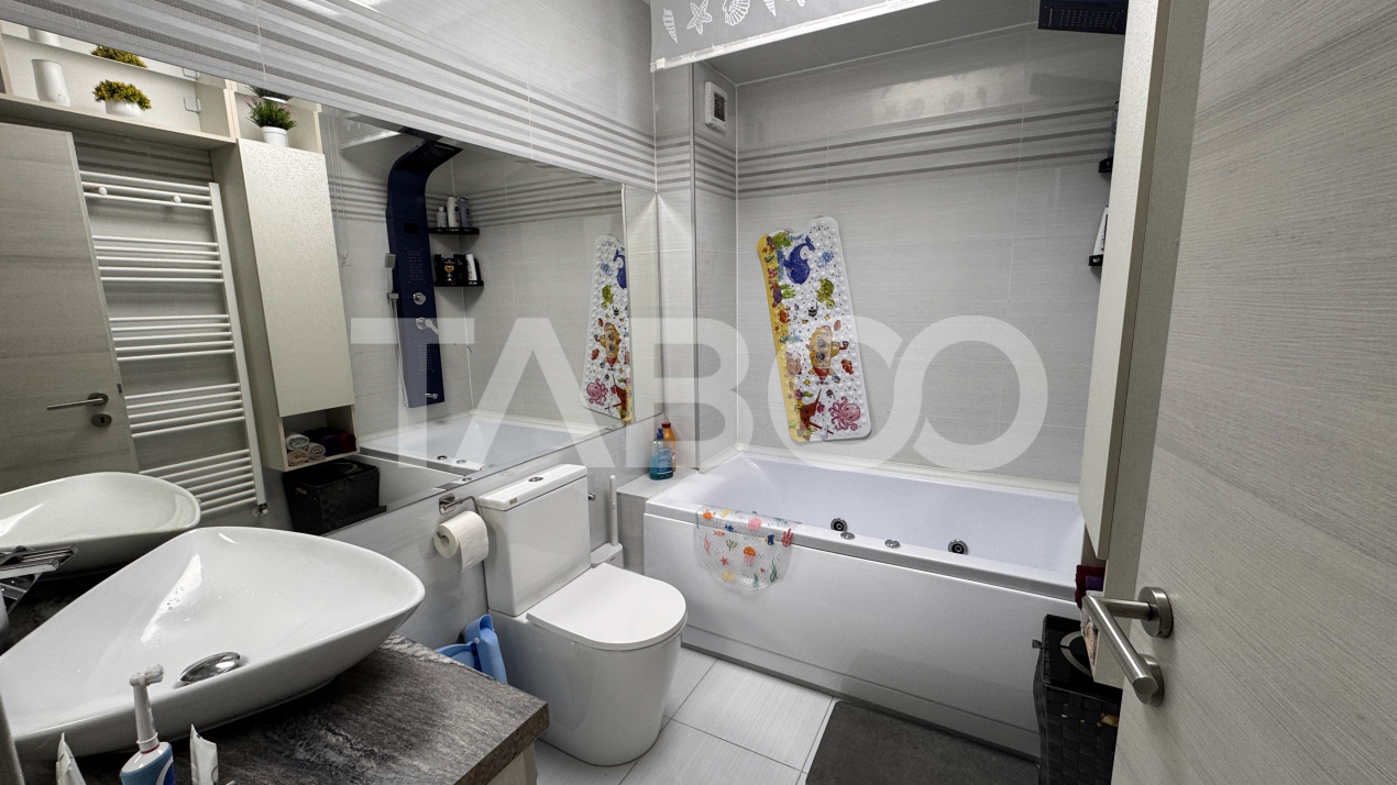 Apartament 3 camere de vanzare mobilat utilat terasa 80mp Turnisor 