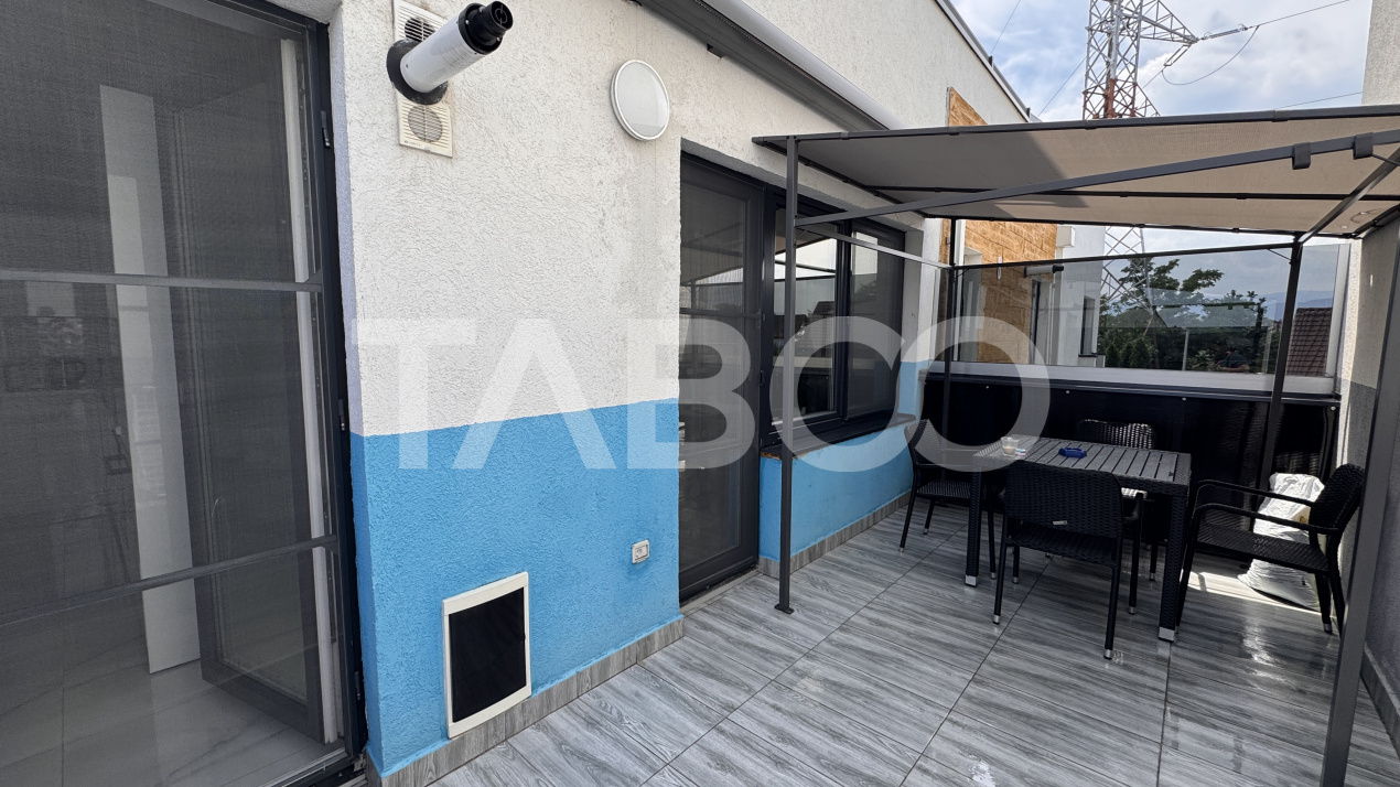 Apartament 3 camere de vanzare mobilat utilat terasa 80mp Turnisor 