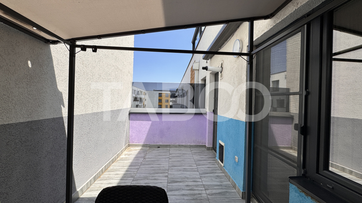 Apartament 3 camere de vanzare mobilat utilat terasa 80mp Turnisor 