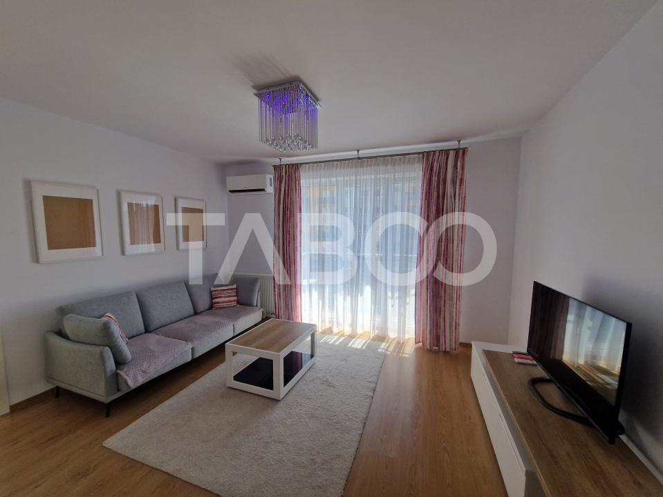 Apartament 3 camere mobilat si utilat modern lift Avangarden Sibiu