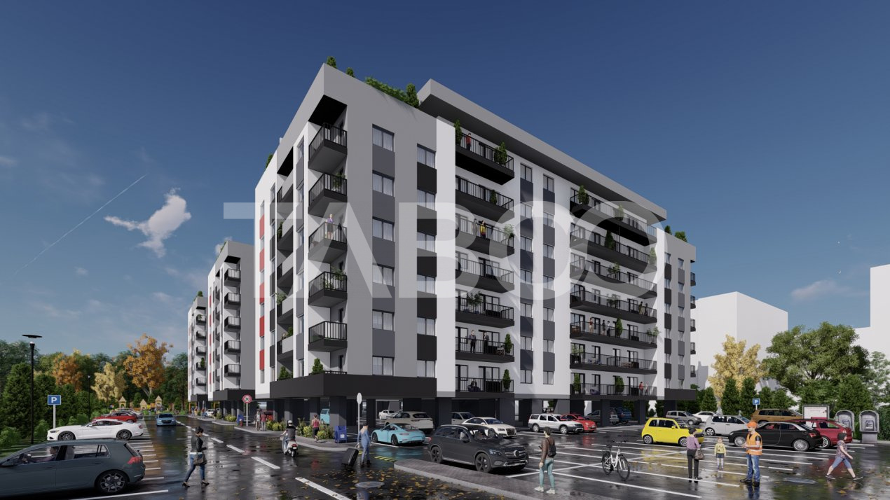 Apartament 4 camere 91 mpu 3 balcoane in Sibiu zona Doamna Stanca