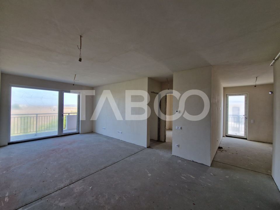 Apartament 63 mp utili 3 camere 2 bai gradina parter inalt Turnisor