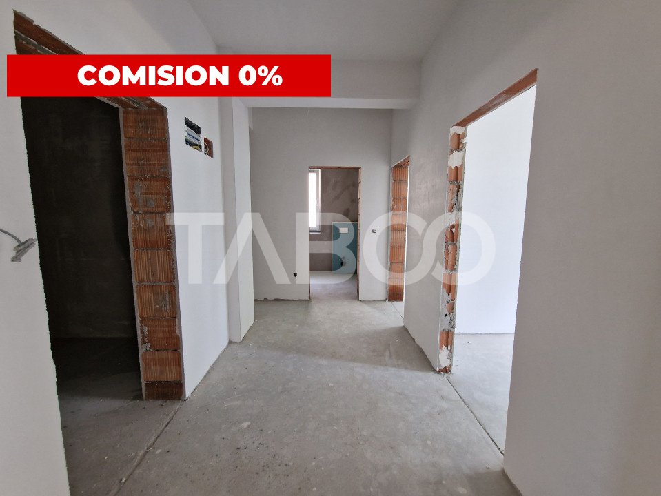 Apartament 64 mpu 2 camere 2 balcoane 12 mp la etajul 1 Rahovei Sibiu