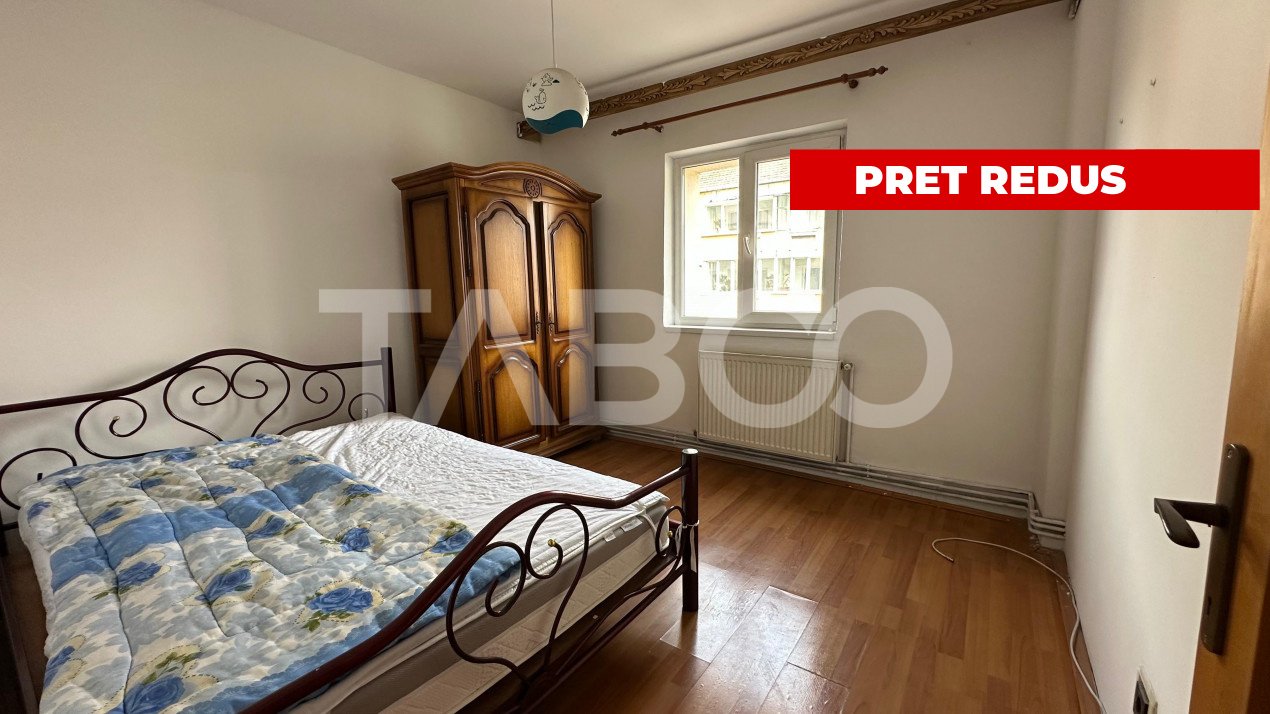 Apartament 65 mpu 3 camere pivnita 2 bai balcon  zona Turnisor Sibiu  