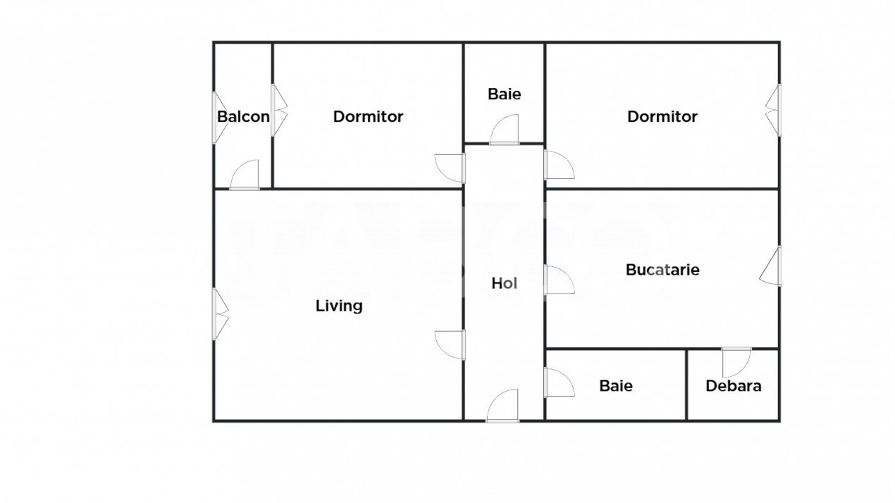 Apartament 65 mpu 3 camere pivnita 2 bai balcon  zona Turnisor Sibiu  