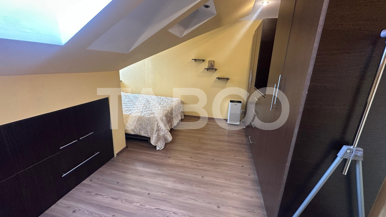 Apartament 80 mpu la mansarda mobilat utilat zona Rahovei Sibiu