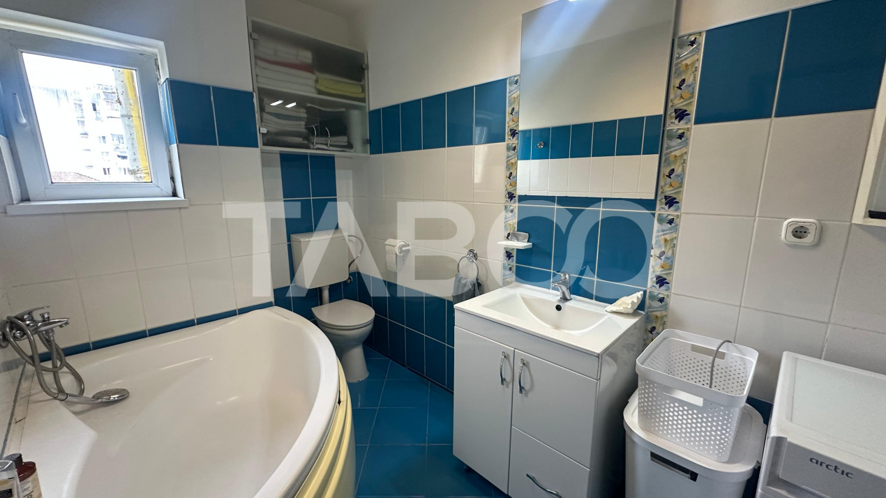 Apartament 80 mpu mobilat utilat la mansarda zona Rahovei Sibiu