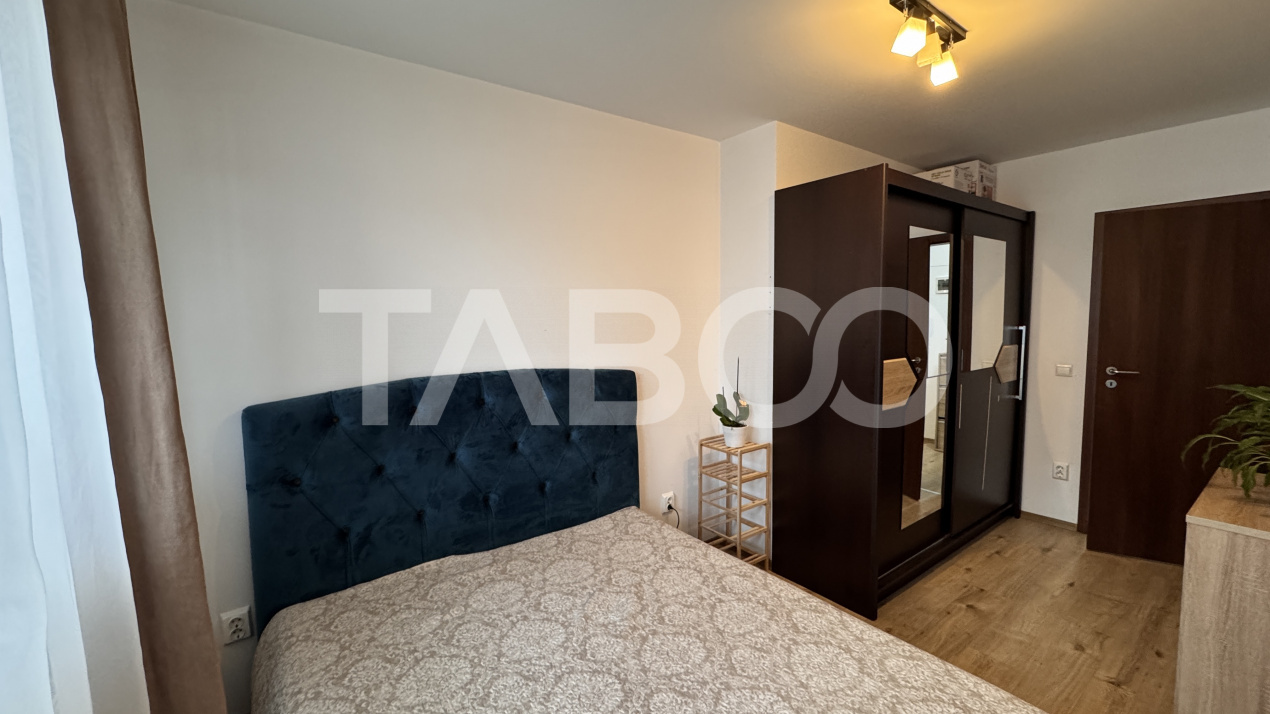 Apartament cu 2 camere de vanzare mobilat utilat 39mp Magnolia Sibiu