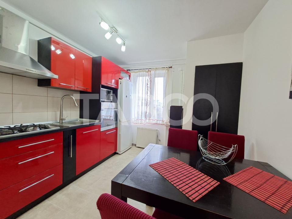 Apartament cu 3 camere si balcon de inchiriat in Sibiu zona Rahovei