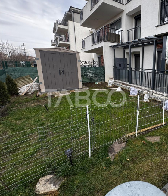 Apartament cu gradina 63 mp 3 camere 2 parcari si boxa Turnisor Sibiu