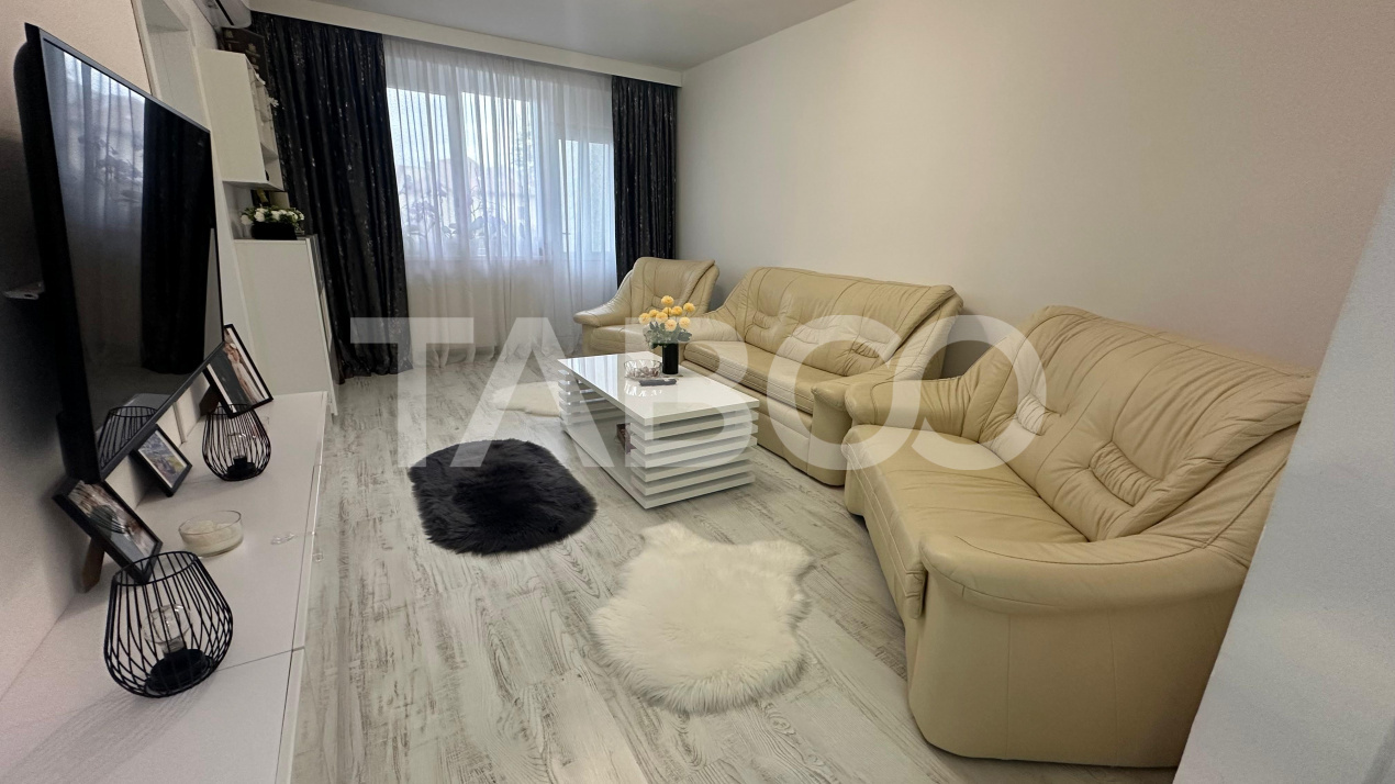 Apartament de inchiriat  2 camere cu balcon zona Rahovei Sibiu