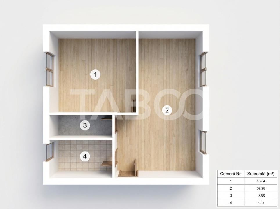 Apartament de vanzare 2 camere decomandate debara si parcare Selimbar