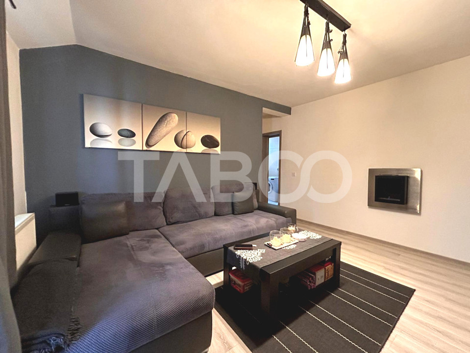 Apartament de vanzare 2 camere mobilat utilat balcon parcare Selimbar