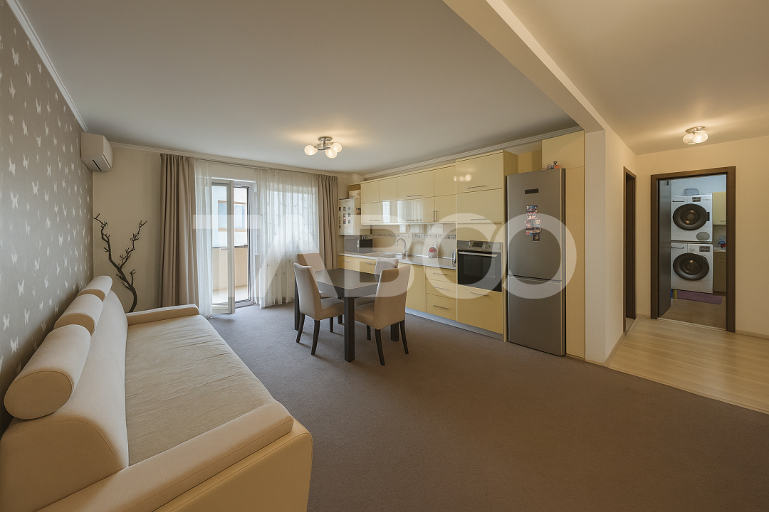 Apartament de vanzare 3 camere etaj 1 zona Brana + bloc cu gradina