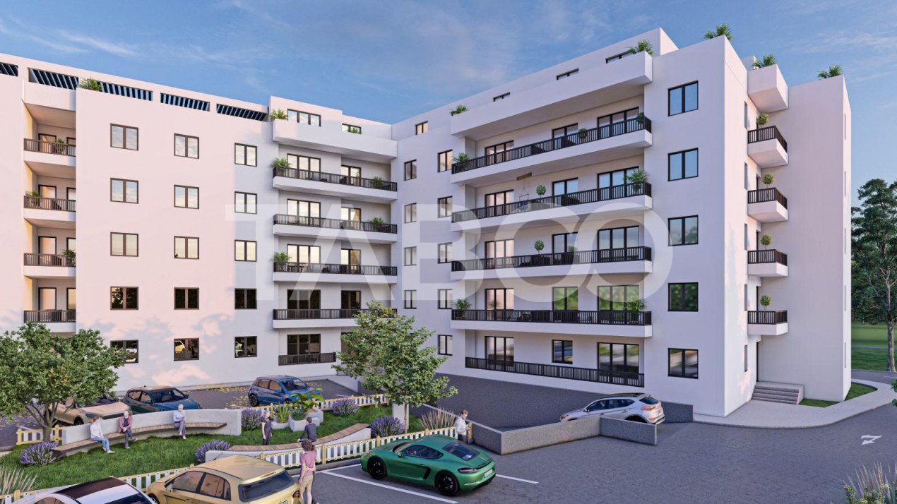 Apartament de vanzare 85 mpu cu 3 camere 2 balcoane in Sibiu in Sibiu - Aleea Streiu