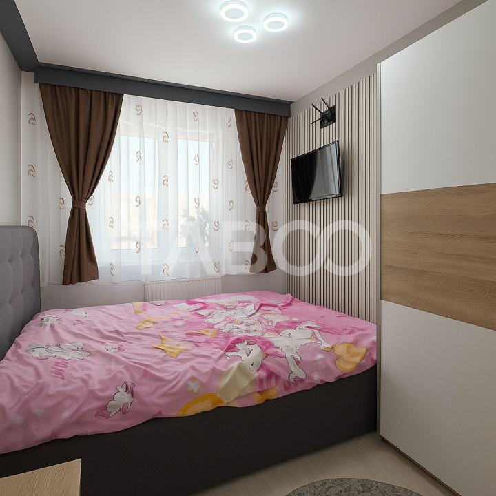 Apartament de vanzare cu 3 camere la etajul 1 mobilat utilat complet