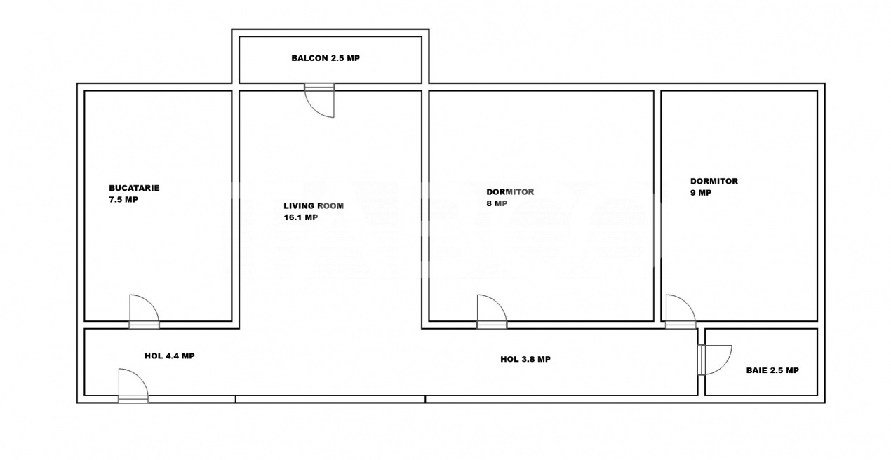 Apartament de vanzare cu 3 camere la etajul 1 mobilat utilat complet