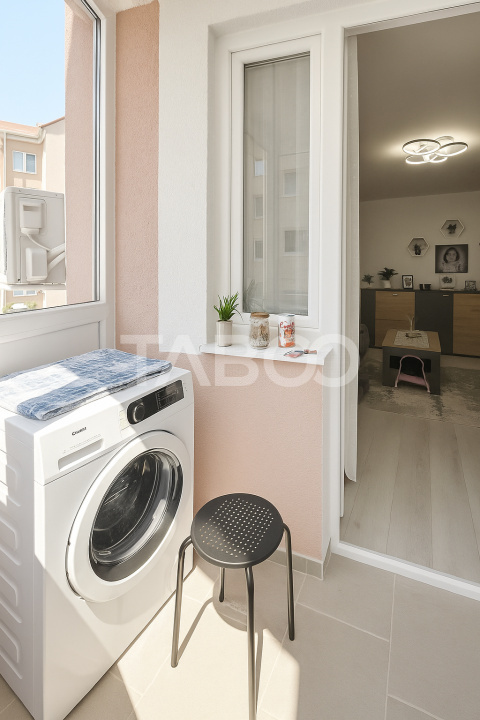 Apartament de vanzare cu 3 camere la etajul 1 mobilat utilat complet