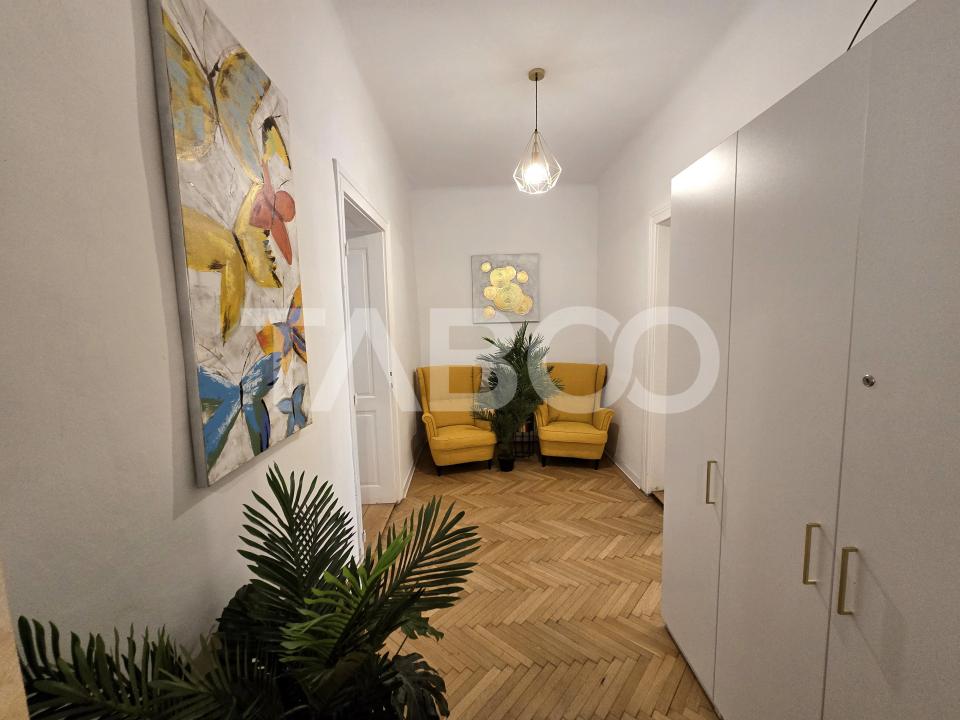 Apartament de vanzare in Centrul Istoric Sibiu 90 mpu mobilat utilat