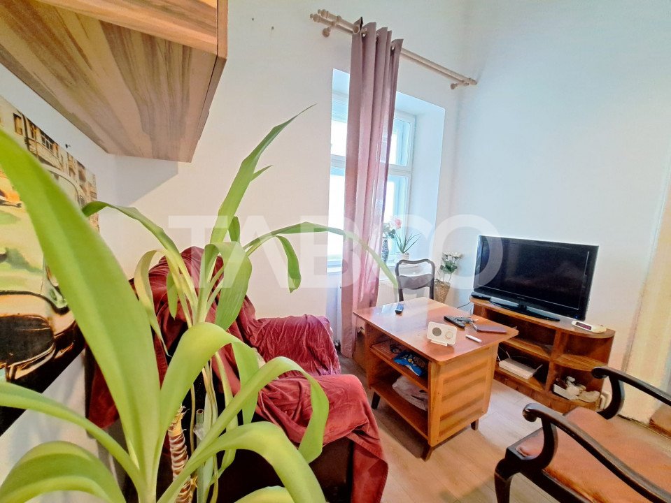 Apartament de vanzare Ultracentral Sibiu etaj 1 renovat mobilat utilat