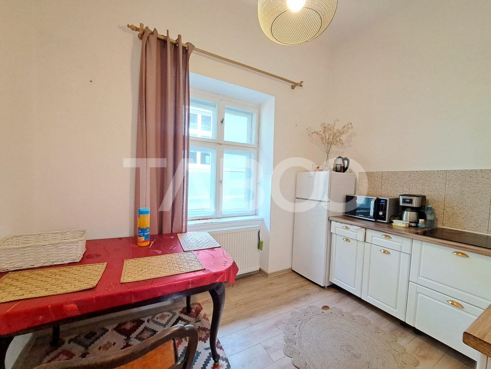 Apartament de vanzare Ultracentral Sibiu etaj 1 renovat mobilat utilat