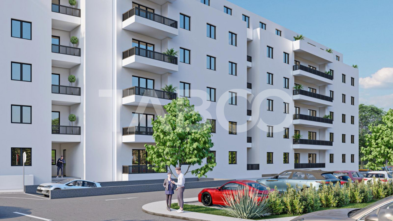 Apartament decomandat 2 camere 64 mpu 2 balcoane 12 mp Rahovei Sibiu