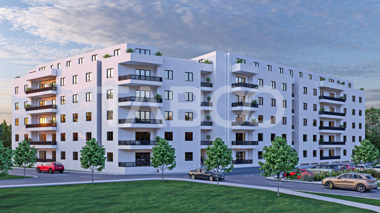 Apartament decomandat 2 camere 64 mpu 2 balcoane 12 mp Rahovei Sibiu