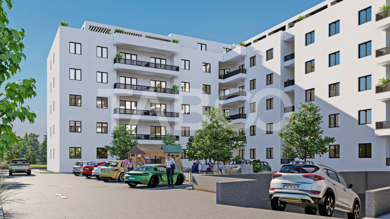 Apartament decomandat 3 camere 2 bai 83 mpu 2 balcoane Sibiu Rahovei