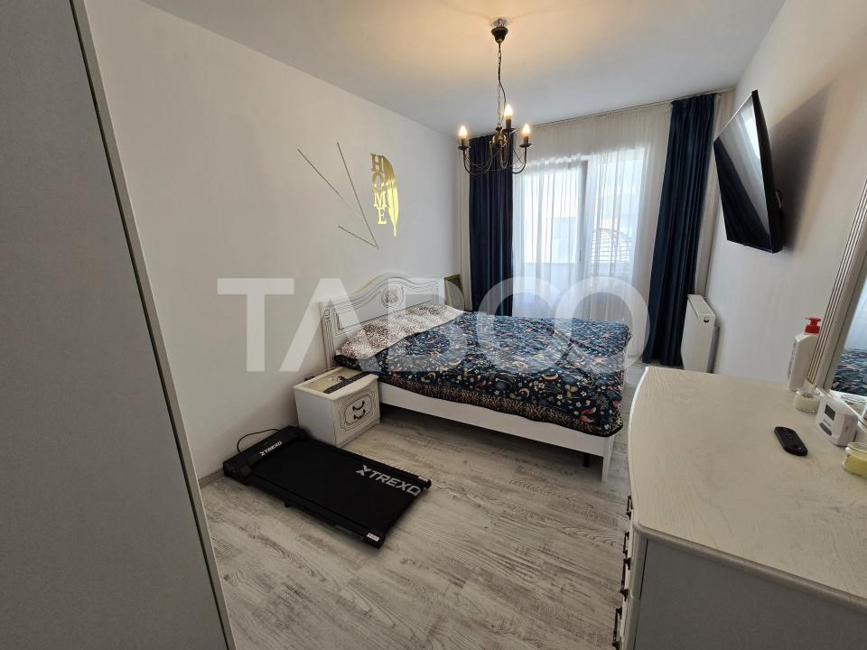 Apartament decomandat 3 camere 2 bai balcon lift City Residence Sibiu