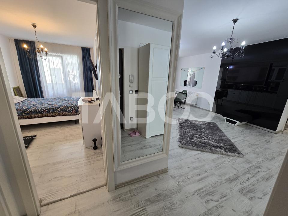 Apartament decomandat 3 camere 2 bai balcon lift City Residence Sibiu
